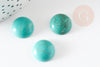 Cabochon turquoise verte, cabochon rond, turquoise naturelle, cabochon turquoise,pierre naturelle,15mm, X1 G2554