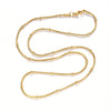 Chaine complète acier doré 14k satellite 0.9mm-50cm,chaine collier acier inoxydable,sans nickel, X1 G5796