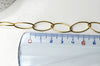 Chaine maille ovale acier 304 inoxydable doré PVD 18k 20x10mm, x1 mètre (G4309)