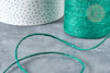 Corde de jute teintée vert 2mm, cordon pour bijoux, cordon scrapbooking, les 5 mètres G8098