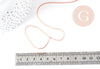 Cordon Polyester métal rigide vieux rose 2mm,création pour scrapbooking, X 1M G9003