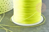 Cordon fil de jade jaune fluorescent polyester 0.5mm, cordon pour création de bijoux x1 mètre G9335