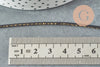 Cordon noir or, fabrication bijoux bijoux,ruban mariage, scrapbooking, largeur 1.5mm, X 1mètre G3337