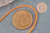 Cordon polyester orange fluorescent, fabrication bijoux,fourniture créative, scrapbooking, 0.7mm, x 5mètres G5814