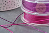 Cordon rose fuchsia Métallisé tressé polyester 1mm, cordon métallisé pour bijoux, x1 mètre G8172