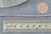 Cordon rose violet or, fabrication bijoux, création bijoux,ruban mariage scrapbooking, largeur 1.5mm, X 1mètre G3722