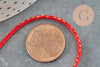 Cordon rouge or, fabrication bijoux, création bijoux,ruban mariage, scrapbooking, largeur 1.5mm, X 1mètre G3369