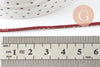 Cordon rouge or, fabrication bijoux,ruban mariage, scrapbooking, largeur 1.8mm, X1 mètre G8244