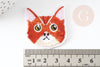 Ecusson brodé à repasser chat customisation vêtement, écusson thermocollant,patch écusson brodé,40mm, x1 G2888