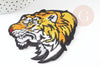 Ecusson brodé à repasser tigre customisation vêtement, écusson thermocollant,patch écusson brodé,85mm, x1 G2858