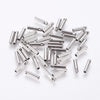 Embouts cordon et chaine acier argenté 7x1.6mm, x10 (G4048)