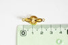 Fermoir à clipser anneaux laiton doré 18k strass, grand fermoir qualité, fermoir doré, fermoir luxe,25.5mm, x1 G2996