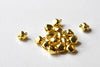 Grelot aluminium doré, clochette dorée, cloche aluminium,cloche or,création bijoux,1 cm,x 10 (G1378)