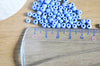 Grosses perles de rocaille bleu tendre 4mm, perles rocaille, grosse perles, bleu opaque, x10 grammes-G3817