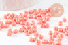 Grosses perles rocaille rose clair 4mm,perles rocaille rose opaque, perles verre, x10g (G5392)