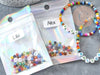 Kit Bracelet d'amitié prénom personnalisé multicolore, Coffrets et kits création de bijoux fantaisie DIY, pochette pour 1 bracelet G9022