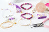 Kit création 10 Bracelets Surfer, Coffrets et kits pour la création de bijoux fantaisie DIY, x1 G9555