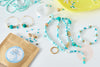 Kit mix de perles Blue Lagoon, Coffrets et kits pour la création de bijoux fantaisie DIY, la pochette G8164