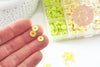 Kit mix de perles heishi jaune citron, Coffret et kit pour création de bijoux fantaisie, x1 G9775