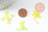 Kit mix de perles heishi jaune citron, Coffret et kit pour création de bijoux fantaisie, x1 G9775