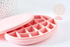 Moule à glaçons silicone rose 147mm, Moule patisserie, moule en silicone pour usage alimentaire,x1 G8514