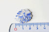 Pendentif acétate feuille monsterosa bleue,perles plastique,connecteur feuille plastique, 27mm, x2 G4217