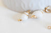 Pendentif coquillage blanc spirale doré,pendentif doré,Pendentif coquillage,coquillage bijou,coquillage or,20mm, x2 G0706