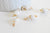 Pendentif coquillage blanc spirale doré,pendentif doré,Pendentif coquillage,coquillage bijou,coquillage or,20mm, x2 G0706