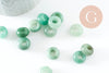 Pendentif donut aventurine naturelle 14mm, x2 (G4493)