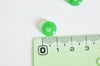 Pendentif donut jade vert teinté,pendentif jade, pendentif pierre,jade naturel, jade vert,jade vert naturel,10.5mm, lot de 2,G3035