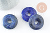 Pendentif donut lapis lazulis 30-31mm, un,pendentif bijoux pierre en lapis lazuli naturel pour la création de bijoux, x1 G3202