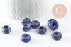 Pendentif donut sodalite,pendentif sodalite naturelle, pendentif pierre cercle,14mm, x2 G3412