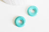 Pendentif donut turquoise sinkiang teinté,pendentif turquoise, pendentif pierre, turquoise naturelle,20mm, x1,G2531