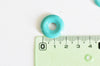 Pendentif donut turquoise sinkiang teinté,pendentif turquoise, pendentif pierre, turquoise naturelle,20mm, x1,G2531