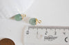 Pendentif goutte aventurine,pendentif pierre,bijou pierre,pendentif pierre, aventurine naturel,pendentif aventurine,14mm, x 2-G0152