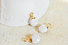 Pendentif goutte howlite blanche, pendentif bijoux,pendentif pierre,howlite naturelle,pendentif howlite,14mm, lot de 2,G80