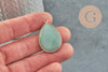 Pendentif goutte jade verte doré,pendentif jade,pendentif pierre,agate naturelle,pendentif jade naturel,35mm, x1 G5422