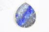 Pendentif goutte lapis Lazuli naturelle 41mm, x1 (G2766)