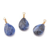 Pendentif goutte sodalite bleue naturelle facettes 25mm,pendentif bijoux, pendentif pierre, X1 G6242