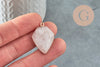 Pendentif hexagone cristal,Pendentif bijoux,pendentif collier,pierre naturelle,pendentif quartz, cristal naturel,30mm, x1 G0514