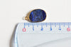 Pendentif oval lapis lazulis, Pendentif bijou pierre naturelle, pendentif pierre naturelle,lapis lazulis naturel,25mm, x1 (G3788)