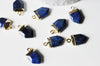 Pendentif pointe lapis lazulis bleu, pendentif , bijou pierre,pendentif pierre, Lapis Lazulis naturel, pendentif bleu,19mm, x1 G4874