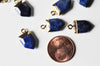 Pendentif pointe lapis lazulis bleu, pendentif , bijou pierre,pendentif pierre, Lapis Lazulis naturel, pendentif bleu,19mm, x1 G4874