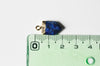 Pendentif pointe lapis lazulis bleu, pendentif , bijou pierre,pendentif pierre, Lapis Lazulis naturel, pendentif bleu,19mm, x1 G4874