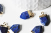 Pendentif pointe lapis lazulis bleu, pendentif , bijou pierre,pendentif pierre, Lapis Lazulis naturel, pendentif bleu,19mm, x1 G4874