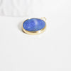 Pendentif rond jade bleu, naturel,pendentif rond,20.5mm, x1 G2173