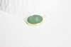 Pendentif rond jade vert, naturel,pendentif rond,20.5mm, x1 G2171