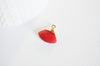 Pendentif triangle jade rouge facettes,pendentif bijoux, pendentif pierre, jade naturel,jade rouge,pendentif jade,20mm, x1, G2717