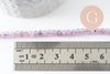 Perle abacus jade rose clair,pierre naturelle,perle facette,jade,4x2mm,fil de 35 cm, X1 G3069