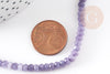 Perle abacus jade violet,perle jade,pierre naturelle,jade naturel,perle pierre,perle facette,jade,4x2mm, fil 35cm, x1 G4711